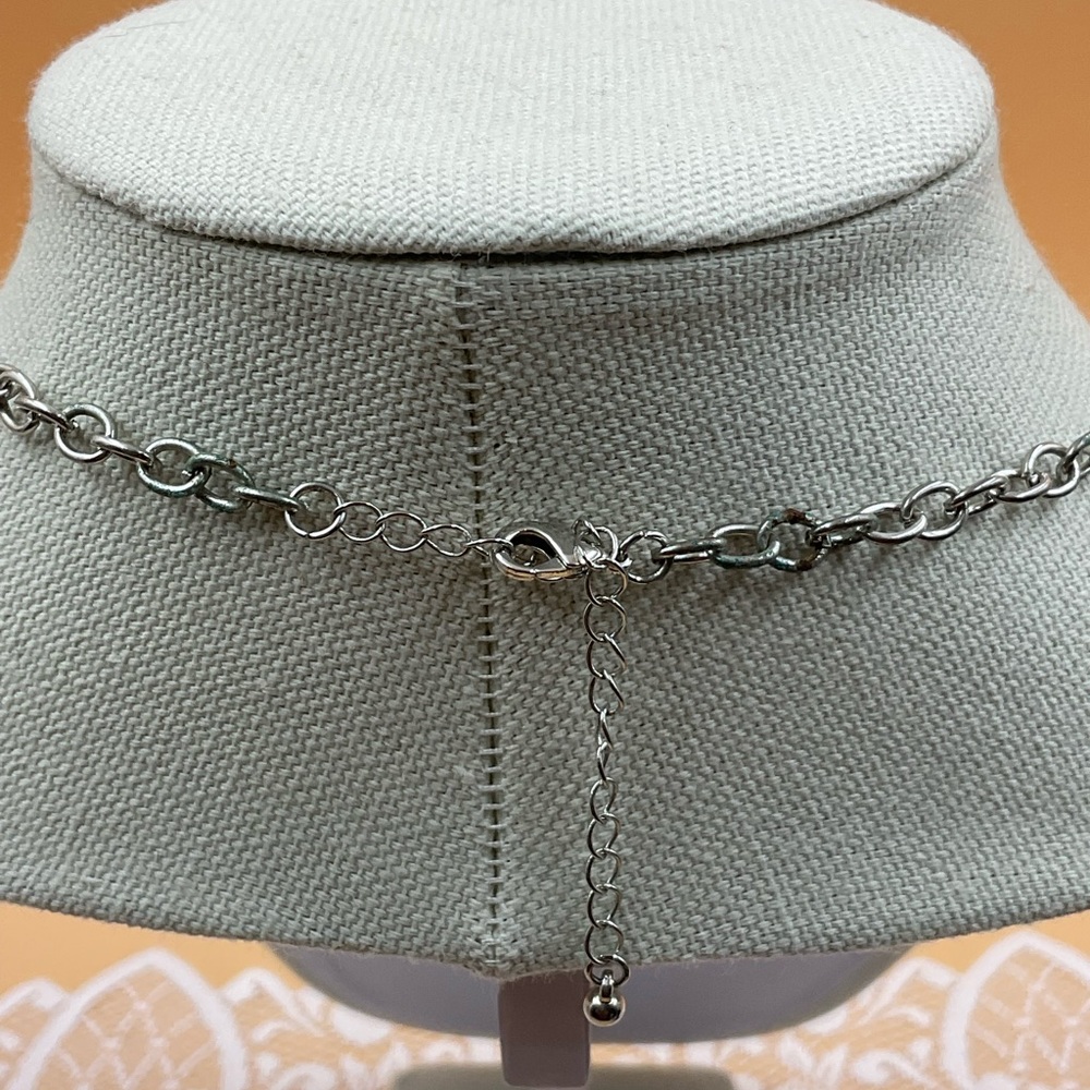 Black Cabochons Statement Necklace - image 3